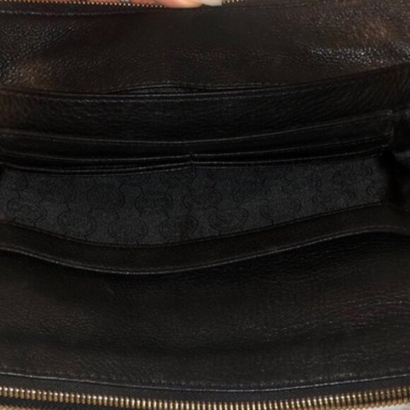 Michael Kors Pebbled Leather Black Crossbody Double Zip Adjustable Strap - Picture 11 of 11